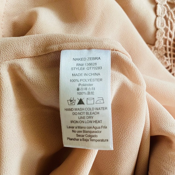 Blush Pink Long Sleeve Blouse - Picture 2 of 2